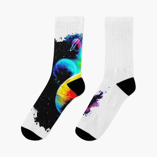 Item preview, drawing of colourful nebula symphony  designed and sold by NivyasArtistry.