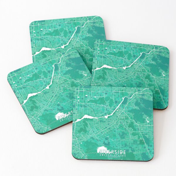 Item preview, Riverside City Map of California, USA - Watercolor designed and sold by deMAP.