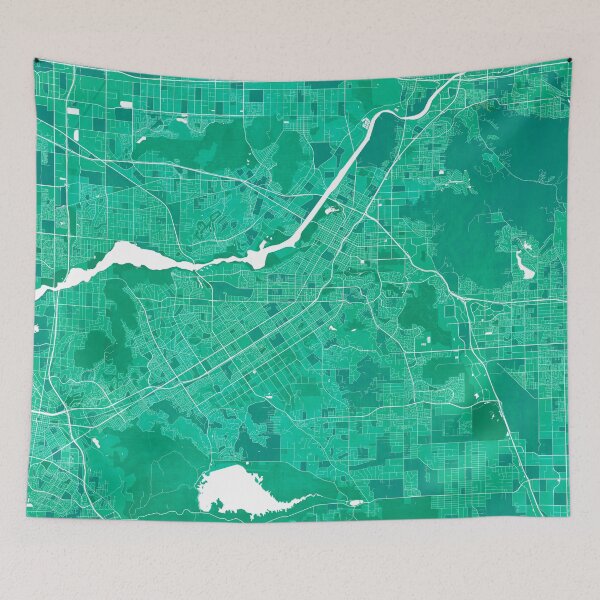 Item preview, Riverside City Map of California, USA - Watercolor designed and sold by deMAP.