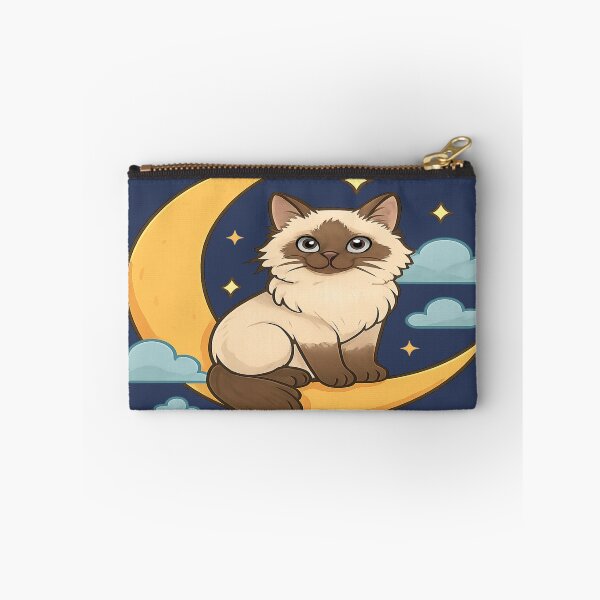 Item preview, Birman Cat on a Crescent Moon designed and sold by Brontox.