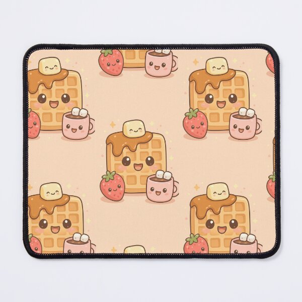 Item preview, Cute Kawaii Waffle Breakfast designed and sold by NekoNeko Shop.