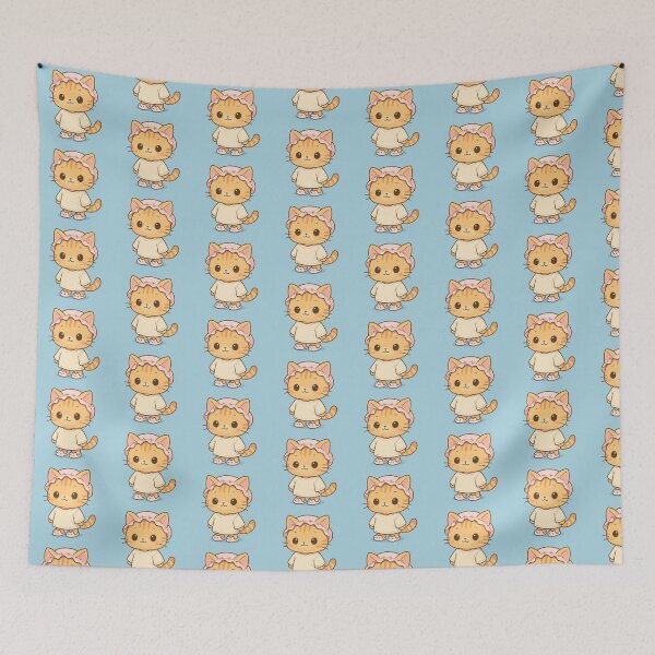 Item preview, Cute Cat Ready For Bed designed and sold by NekoNeko Shop.