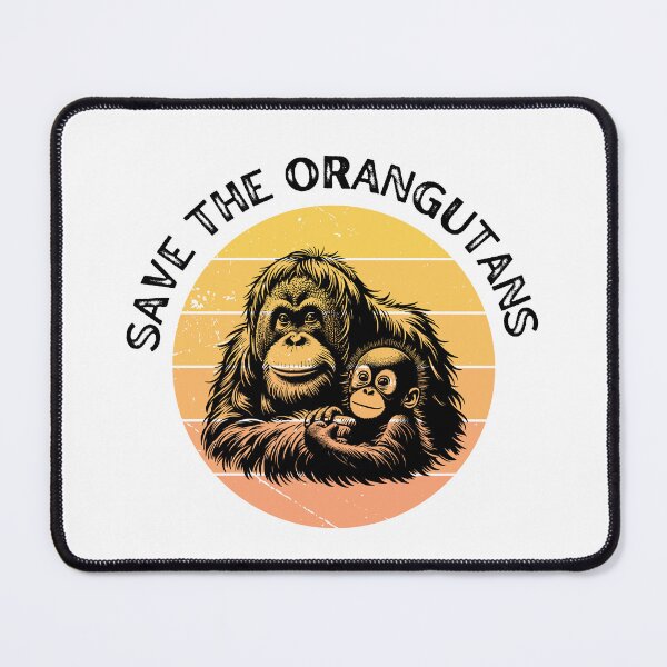 Item preview, Copy of Save the orangutans (black text) designed and sold by ClickATee Store .