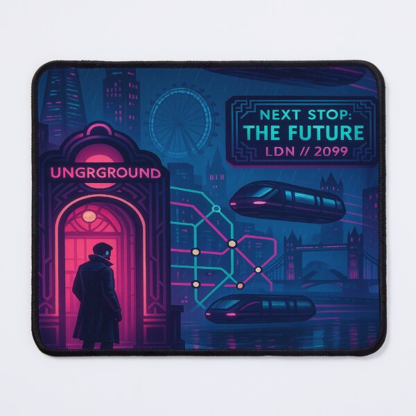 Item preview, Next Stop: The Future – Cyberpunk London Underground 2099 designed and sold by StudioCultura.