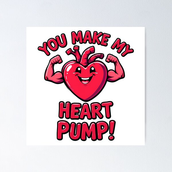 Item preview, You Make My Heart Pump! designed and sold by IndulgentBob.