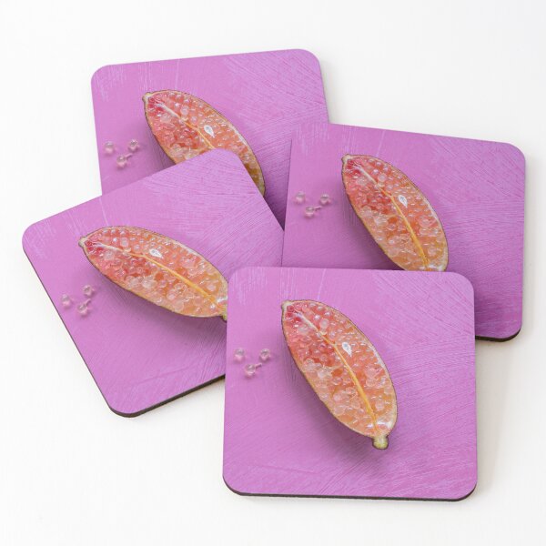 Item preview, Macro Pink Finger Lime with a Seed designed and sold by peckofpickles.
