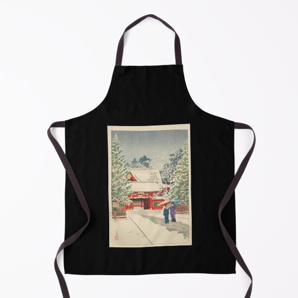 Item preview, Shato no Yuki Hie Jinja (Snow at Hie Shrine) by Hasui Kawase | Japanese Winter Shrine Poster | Japandi Art Print designed and sold by artofuniverse.