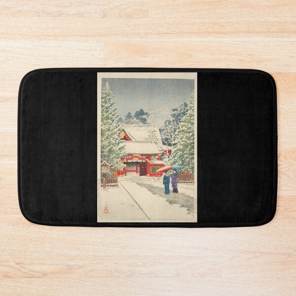 Item preview, Shato no Yuki Hie Jinja (Snow at Hie Shrine) by Hasui Kawase | Japanese Winter Shrine Poster | Japandi Art Print designed and sold by artofuniverse.