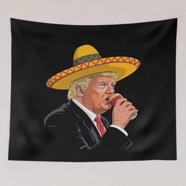 Item preview, Trump Drinking Michelada Cinco De Mayo Mexican designed and sold by splindoershop.