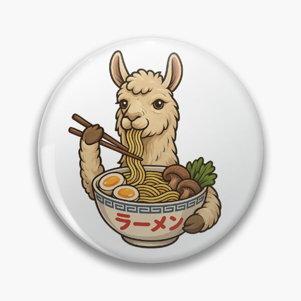 Item preview, Llama Eating Ramen Llamen designed and sold by Roman-Designer.
