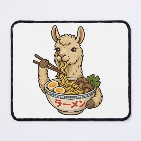 Item preview, Llama Eating Ramen Llamen designed and sold by Roman-Designer.