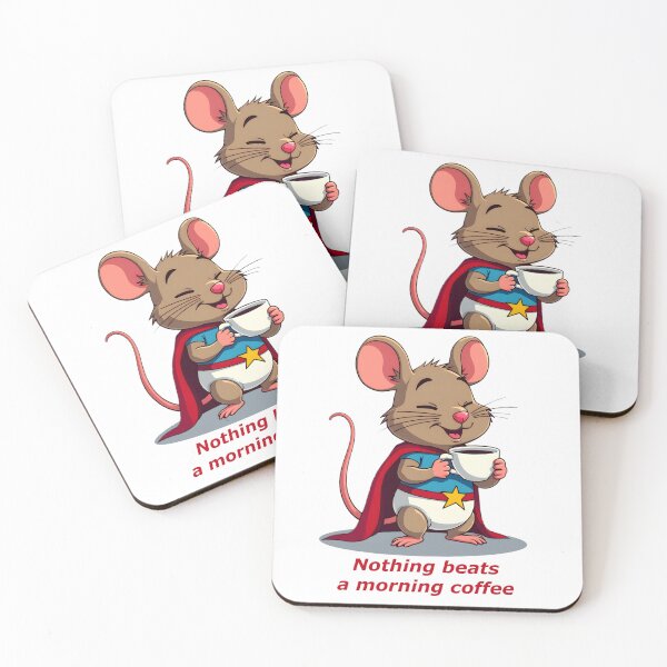 Item preview, Coffee - Mouse says nothing beats a morning coffee designed and sold by Museum Of Non-Existing Art.