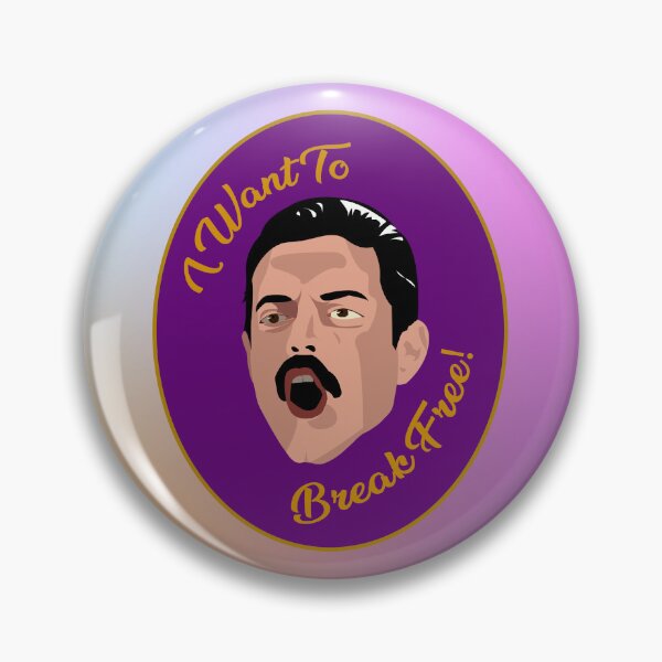 Item preview, Freddy Mercury "I Want to Break Free!" Design designed and sold by FoolsJourneyArt.