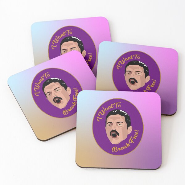 Item preview, Freddy Mercury "I Want to Break Free!" Design designed and sold by FoolsJourneyArt.