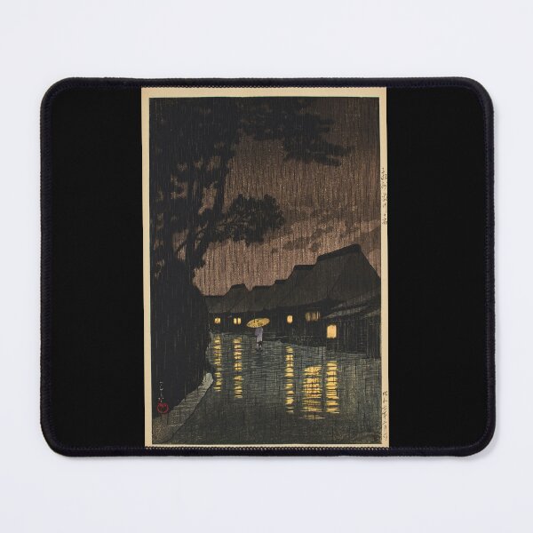 Item preview, Soshu Maekawa no Ame (Rain at Maekawa, Sagami Province) by Hasui Kawase | Japanese Rainy Landscape Poster | Japandi Wall Art designed and sold by artofuniverse.