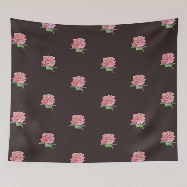 Item preview, Pencil Crayon Pink Colored Rose designed and sold by HBOriginalsArt.