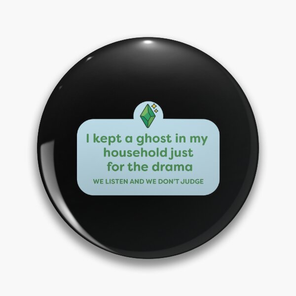 Item preview,  We listen and we don't judge Green Chrystal Rhombus Plumbob Ghost Edition designed and sold by Shubi.