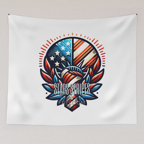Item preview, Stars Stripes & Freedom – Patriotic Liberty Torch Design designed and sold by NSB-Design.