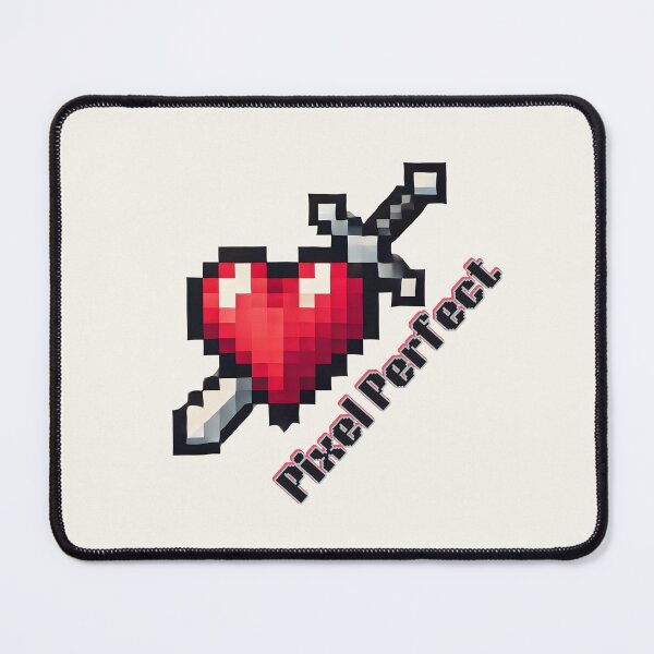 Item preview, Pixel Perfect – Retro Gamer Heart and Sword Design designed and sold by Dantin.