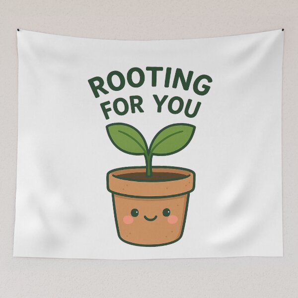 Item preview, Rooting for You Kawaii Plant Design designed and sold by k3rstman1.