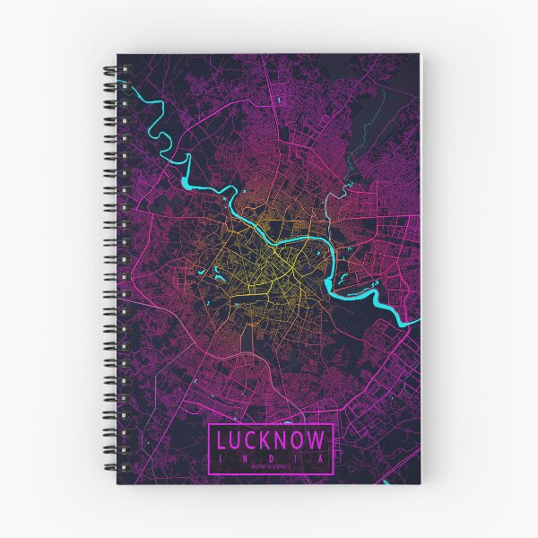 Item preview, Lucknow City Map of Uttar Pradesh, India - Neon designed and sold by deMAP.