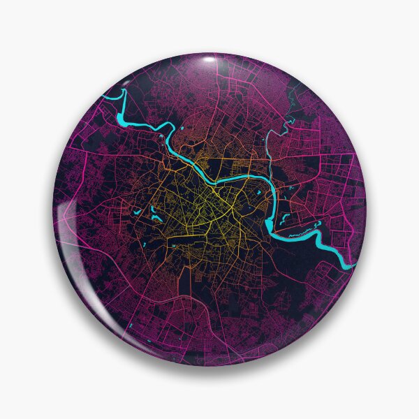 Item preview, Lucknow City Map of Uttar Pradesh, India - Neon designed and sold by deMAP.