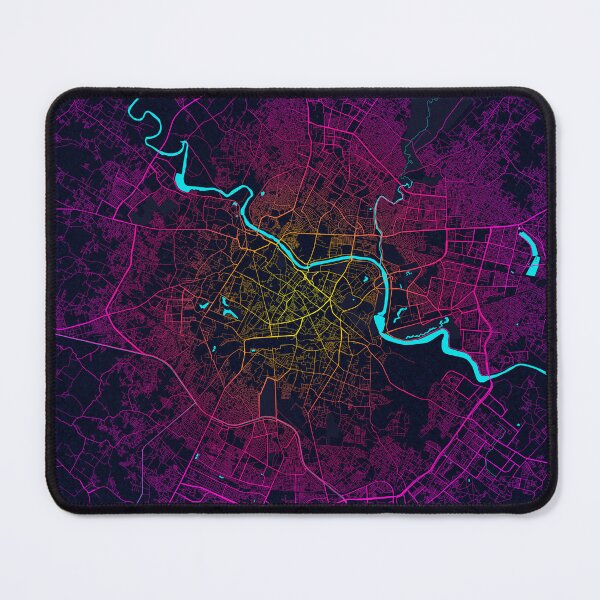 Item preview, Lucknow City Map of Uttar Pradesh, India - Neon designed and sold by deMAP.