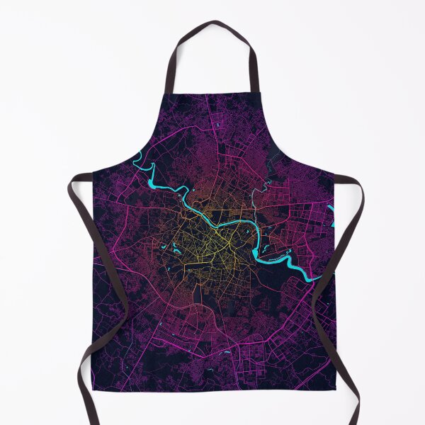 Item preview, Lucknow City Map of Uttar Pradesh, India - Neon designed and sold by deMAP.