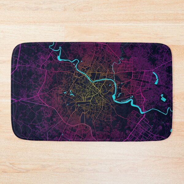 Item preview, Lucknow City Map of Uttar Pradesh, India - Neon designed and sold by deMAP.