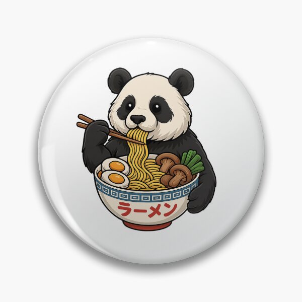 Item preview, Panda Eating Ramen  designed and sold by Roman-Designer.
