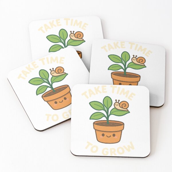 Item preview, Take Time to Grow Kawaii Plant Art designed and sold by k3rstman1.