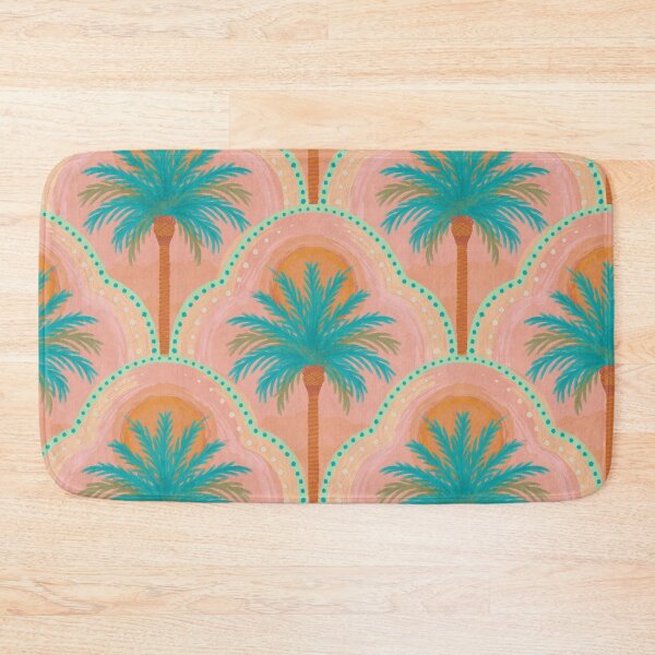 Item preview, Retro Palm Dream - Sunset Vibes with a Hand-Painted Feel (larger scale) designed and sold by wild.geranium.design.