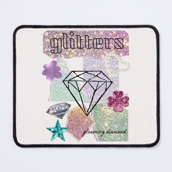 Item preview, Glitters Shine – Sparkly Diamond Collage Design designed and sold by mintmono-studio.