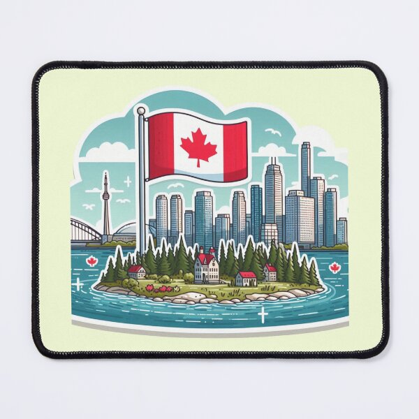 Item preview, Wellesley Toronto Canada Minimalist Watercolor Cityscape Sticker, designed and sold by PaintMeWorld.