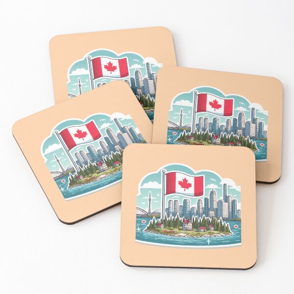 Item preview, Wellesley Toronto Canada Minimalist Watercolor Cityscape Sticker,  designed and sold by PaintMeWorld.