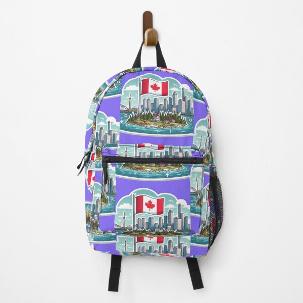 Item preview, Wellesley Toronto Canada Minimalist Watercolor Cityscape Sticker,  designed and sold by PaintMeWorld.