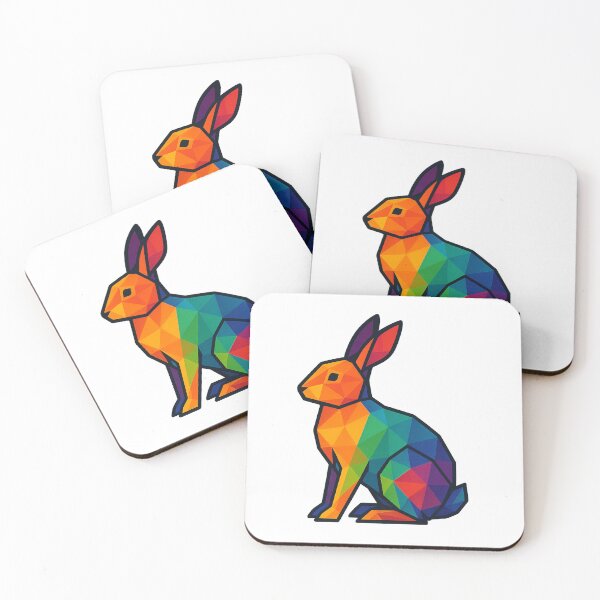 Item preview, Prismatic Rabbit Side Profile designed and sold by TheWonkyEaselCo.