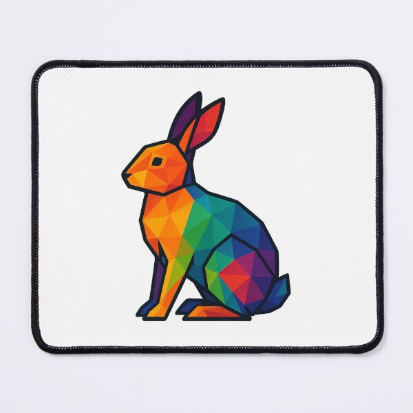 Item preview, Prismatic Rabbit Side Profile designed and sold by TheWonkyEaselCo.