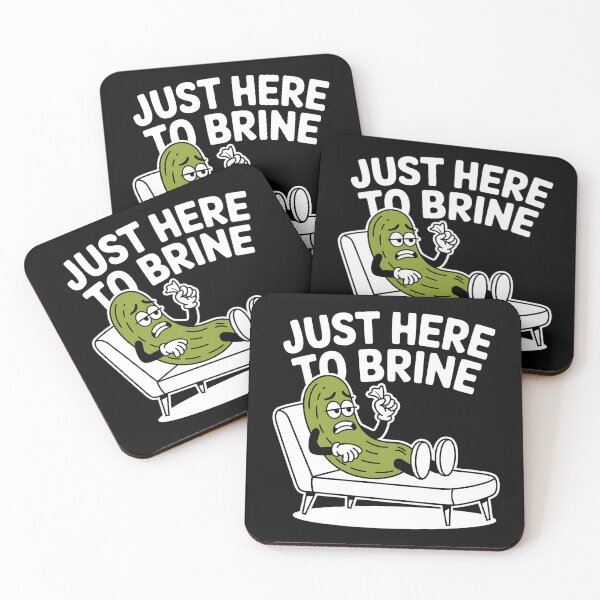 Item preview, Just Here to Brine – Funny Pickle Anxiety  designed and sold by Fragy72.