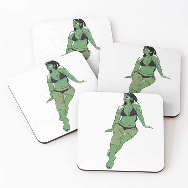 Item preview, Frankenstein monster girl beach day designed and sold by AngelDesigned.