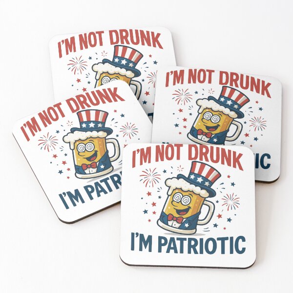 Item preview, 4th Of July I'm Not Drunk I'm Patriotic designed and sold by LuminOrb.
