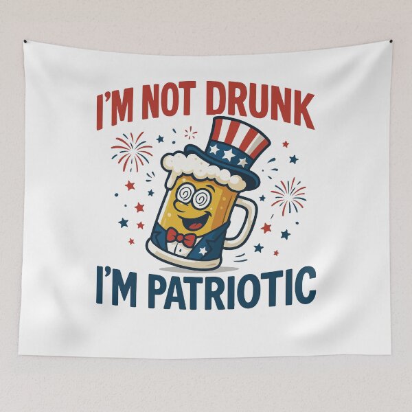 Item preview, 4th Of July I'm Not Drunk I'm Patriotic designed and sold by LuminOrb.