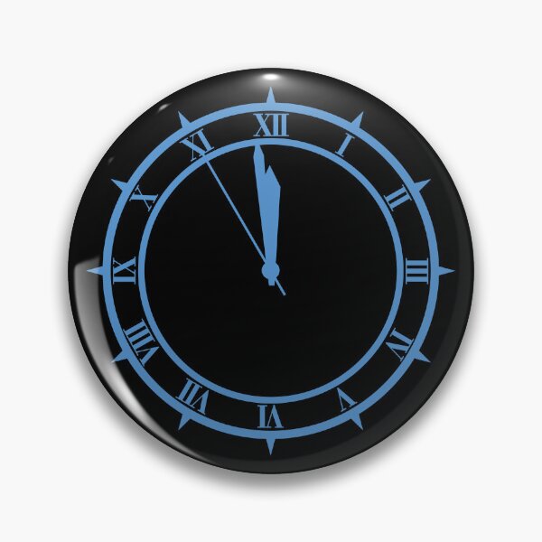 Item preview, Dark Hour Clock with Hands - Blue - Persona 3 designed and sold by chromavibes-art.
