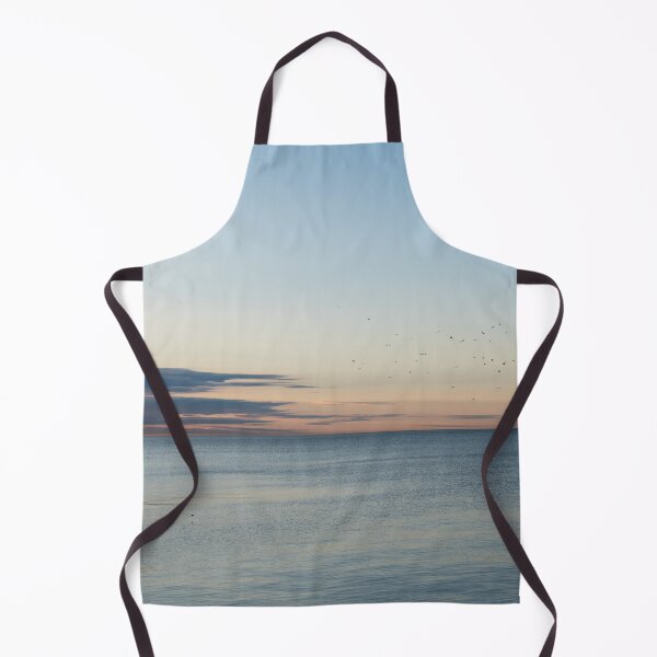 Item preview, Sunset Seascape with Seagull Flock Flyover designed and sold by Georgia Mizuleva.