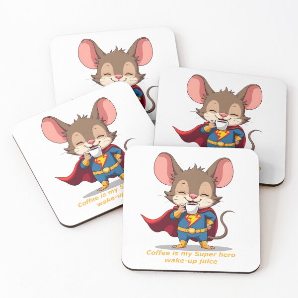 Item preview, Coffee - Mouse says coffee is my wake-up juice designed and sold by Museum Of Non-Existing Art.