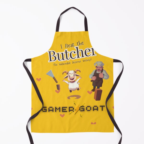 Item preview, Gamer Goat – I Beat the Butcher (Victory for the Vulnerable!) designed and sold by fusionwears.