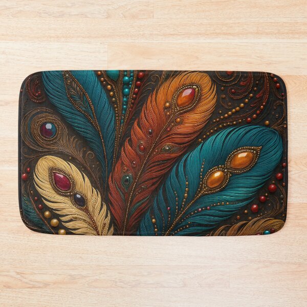Item preview, Jewel Feathers designed and sold by Kaleidoscope Print.