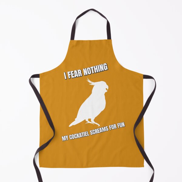 Item preview, Fearless bird keeper – cockatiel screams for fun designed and sold by Birbosaurus.