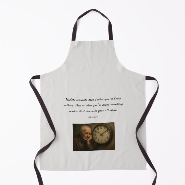 Item preview, Useless Moments – Thought-Provoking Quote on Attention and Meaning designed and sold by AforistSoul.