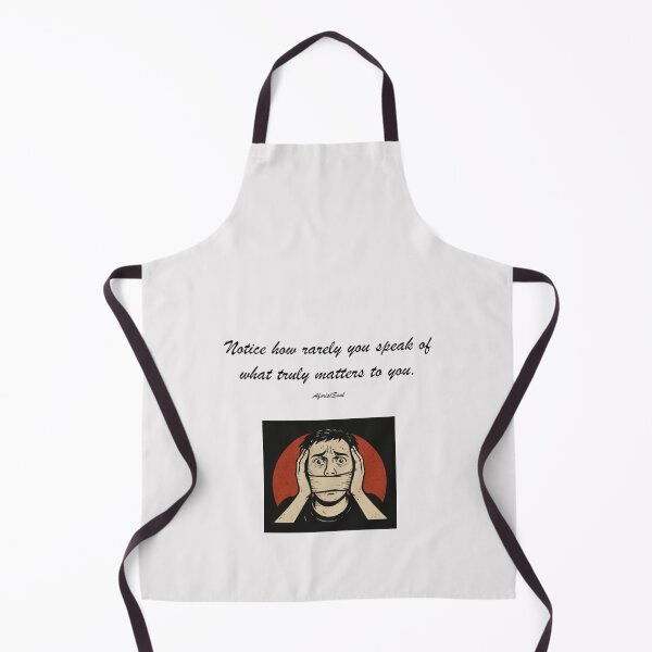 Item preview, Notice How Rarely You Speak of What Truly Matters – Minimalist Quote Design designed and sold by AforistSoul.